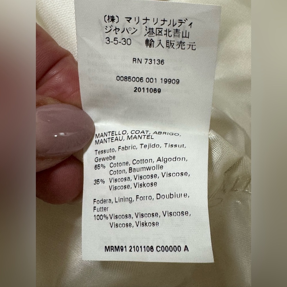 Marina Rinaldi Size 21 Floral Viscose/Cotton Blend Duster 3/4 Sleeve Coat Lined - Picture 7 of 16